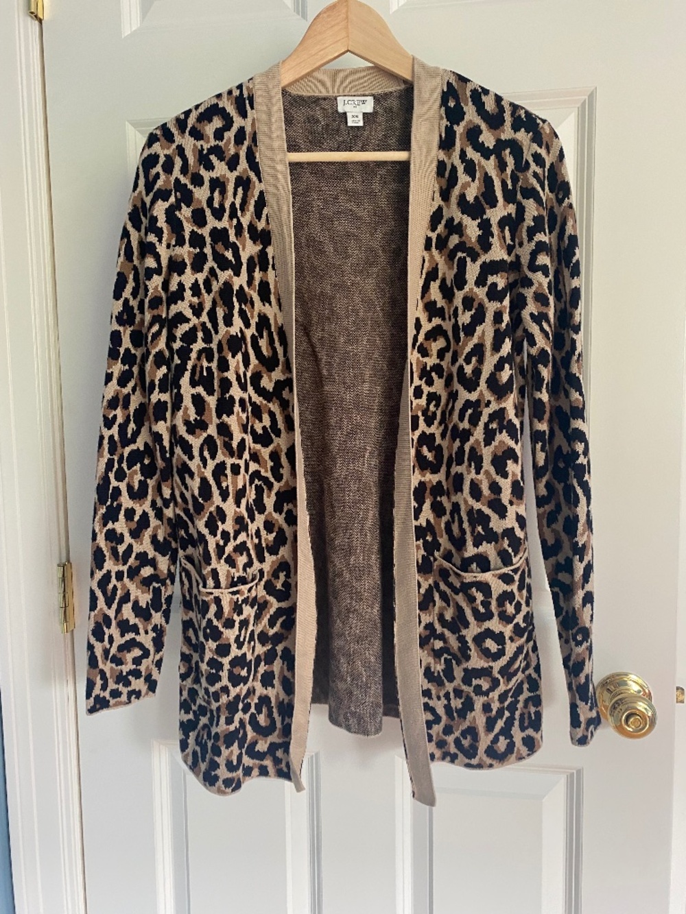 J.Crew animal print cardigan
